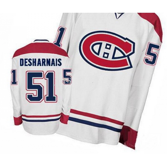 2011 Montreal Canadiens NHL Hockey Jerseys #51 Desharnais White Authentic Hockey Jersey 2011 Montreal Canadiens NHL Hockey Jerseys #51 Desharnais White Authentic Hockey Jersey