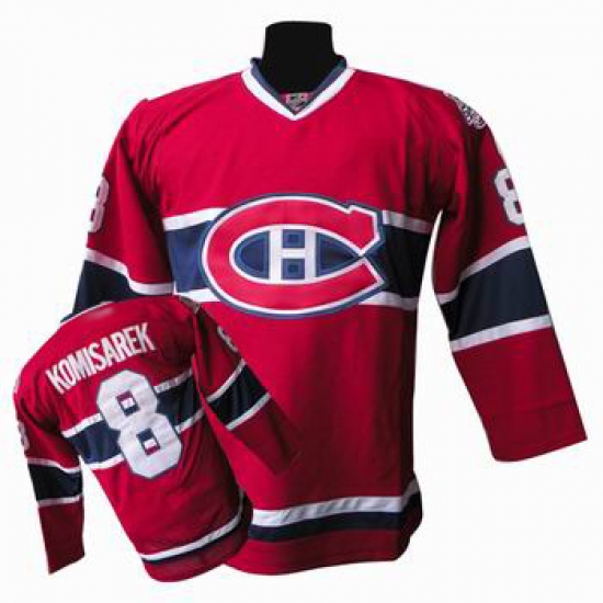 Hockey Montreal Canadiens #8 Mike Komisarek Stitched Replithentic Red Jersey Hockey Montreal Canadiens #8 Mike Komisarek Stitched Replithentic Red Jersey