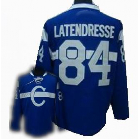 Hockey Montreal Canadiens #84 Guillaume Latendresse Stitched Replithentic blue Jersey Hockey Montreal Canadiens #84 Guillaume Latendresse Stitched Replithentic blue Jersey