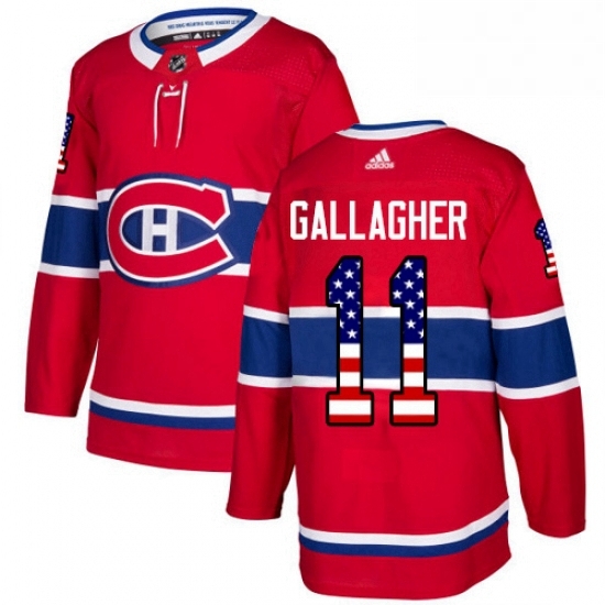 Mens Adidas Montreal Canadiens 11 Brendan Gallagher Authentic Red USA Flag Fashion NHL Jersey Mens Adidas Montreal Canadiens 11 Brendan Gallagher Authentic Red USA Flag Fashion NHL Jersey