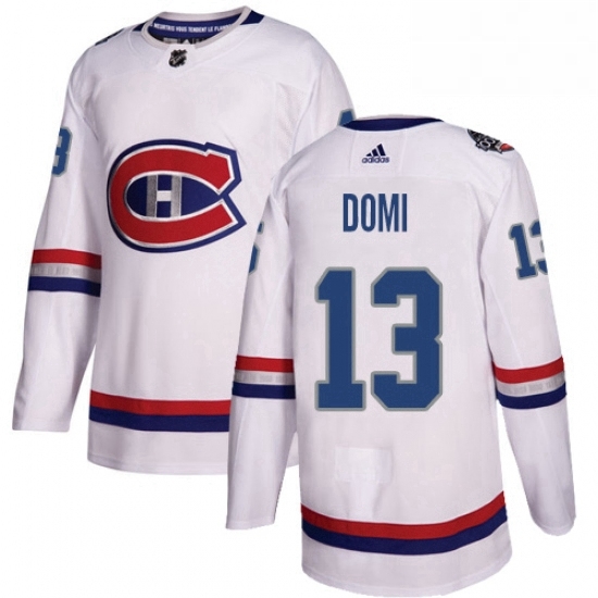 Mens Adidas Montreal Canadiens 13 Max Domi Authentic White 2017 100 Classic NHL Jersey Mens Adidas Montreal Canadiens 13 Max Domi Authentic White 2017 100 Classic NHL Jersey