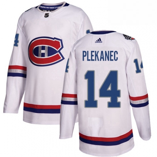 Mens Adidas Montreal Canadiens 14 Tomas Plekanec Authentic White 2017 100 Classic NHL Jersey Mens Adidas Montreal Canadiens 14 Tomas Plekanec Authentic White 2017 100 Classic NHL Jersey