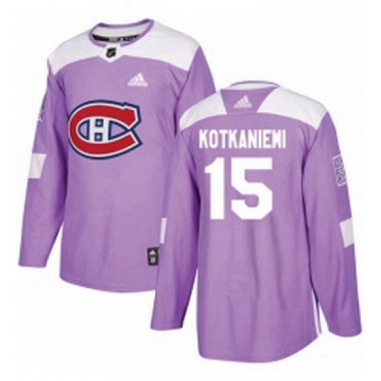 Mens Adidas Montreal Canadiens 15 Jesperi Kotkaniemi Authentic Purple Fights Cancer Practice NHL Jersey Mens Adidas Montreal Canadiens 15 Jesperi Kotkaniemi Authentic Purple Fights Cancer Practice NHL Jersey