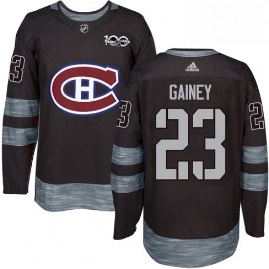 Mens Adidas Montreal Canadiens 23 Bob Gainey Authentic Black 1917 2017 100th Anniversary NHL Jersey Mens Adidas Montreal Canadiens 23 Bob Gainey Authentic Black 1917 2017 100th Anniversary NHL Jersey