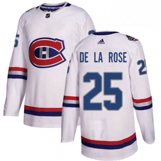 Mens Adidas Montreal Canadiens 25 Jacob de la Rose Authentic White 2017 100 Classic NHL Jersey Mens Adidas Montreal Canadiens 25 Jacob de la Rose Authentic White 2017 100 Classic NHL Jersey