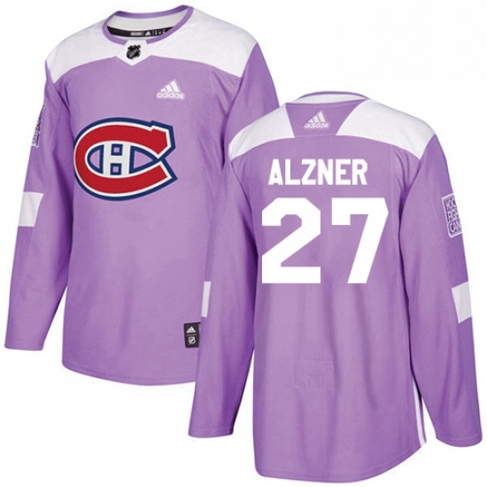 Mens Adidas Montreal Canadiens 27 Karl Alzner Authentic Purple Fights Cancer Practice NHL Jersey Mens Adidas Montreal Canadiens 27 Karl Alzner Authentic Purple Fights Cancer Practice NHL Jersey