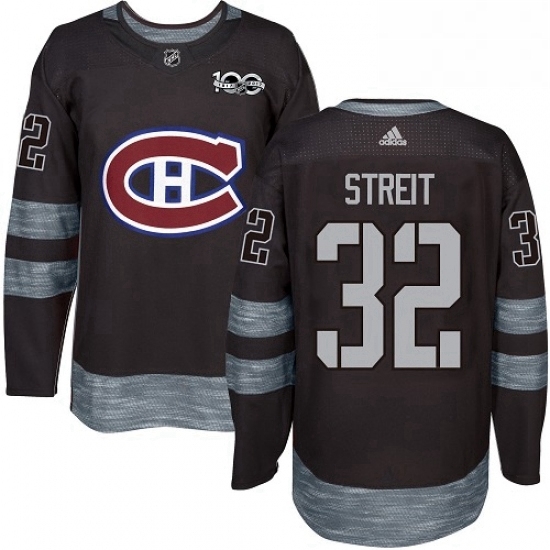 Mens Adidas Montreal Canadiens 32 Mark Streit Authentic Black 1917 2017 100th Anniversary NHL Jersey Mens Adidas Montreal Canadiens 32 Mark Streit Authentic Black 1917 2017 100th Anniversary NHL Jersey
