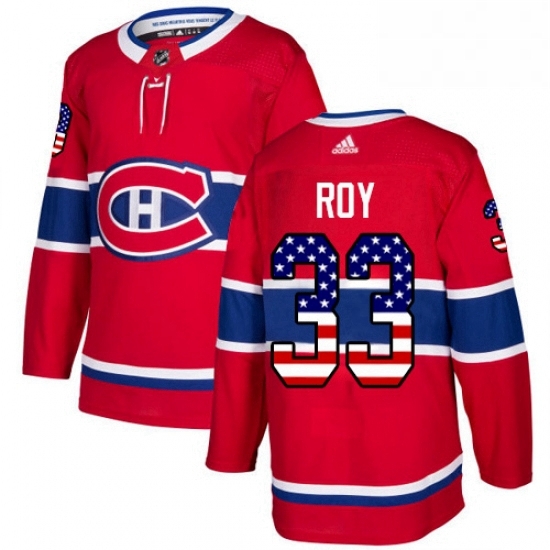 Mens Adidas Montreal Canadiens 33 Patrick Roy Authentic Red USA Flag Fashion NHL Jersey Mens Adidas Montreal Canadiens 33 Patrick Roy Authentic Red USA Flag Fashion NHL Jersey