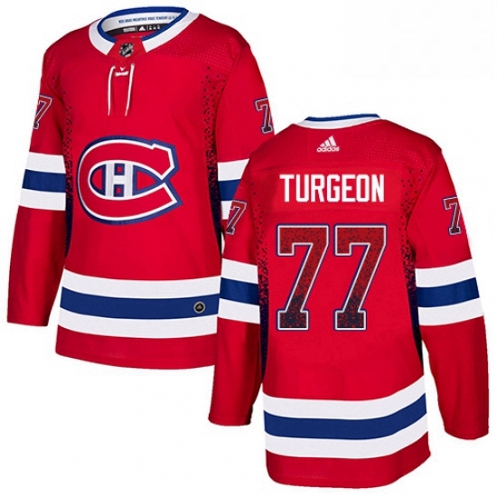 Mens Adidas Montreal Canadiens 77 Pierre Turgeon Authentic Red Drift Fashion NHL Jersey Mens Adidas Montreal Canadiens 77 Pierre Turgeon Authentic Red Drift Fashion NHL Jersey