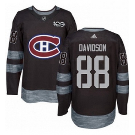Mens Adidas Montreal Canadiens 88 Brandon Davidson Authentic Black 1917 2017 100th Anniversary NHL Jersey Mens Adidas Montreal Canadiens 88 Brandon Davidson Authentic Black 1917 2017 100th Anniversary NHL Jersey