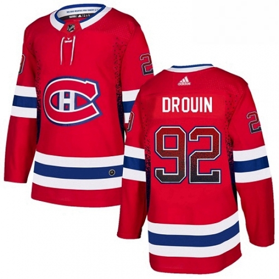 Mens Adidas Montreal Canadiens 92 Jonathan Drouin Authentic Red Drift Fashion NHL Jersey Mens Adidas Montreal Canadiens 92 Jonathan Drouin Authentic Red Drift Fashion NHL Jersey