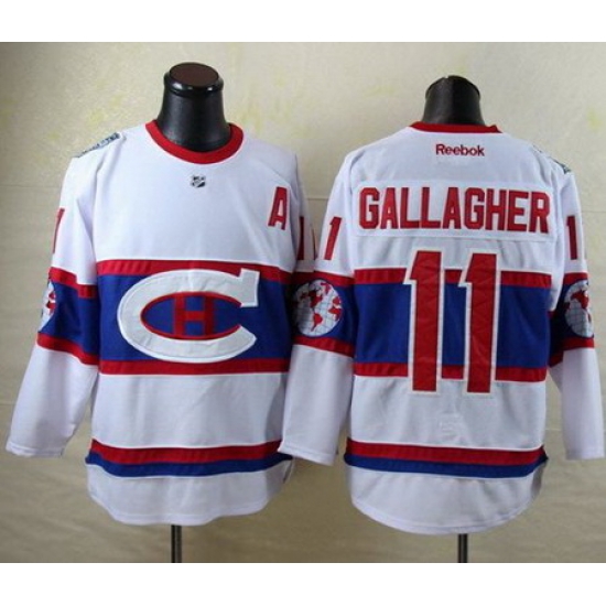 Montreal Canadiens #11 Gallagher White New CH Stitched NHL Jersey Montreal Canadiens #11 Gallagher White New CH Stitched NHL Jersey