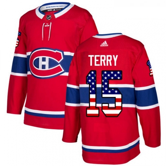 Youth Adidas Montreal Canadiens 15 Chris Terry Authentic Red USA Flag Fashion NHL Jersey Youth Adidas Montreal Canadiens 15 Chris Terry Authentic Red USA Flag Fashion NHL Jersey