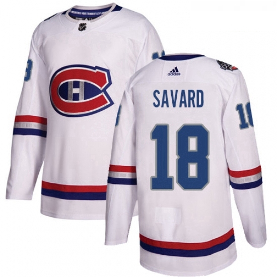 Youth Adidas Montreal Canadiens 18 Serge Savard Authentic White 2017 100 Classic NHL Jersey Youth Adidas Montreal Canadiens 18 Serge Savard Authentic White 2017 100 Classic NHL Jersey