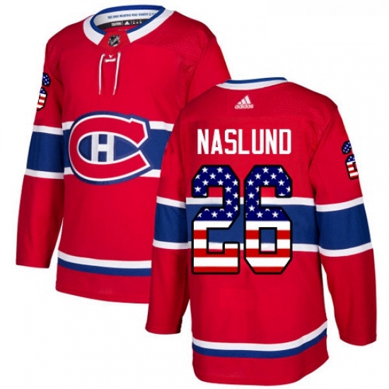 Youth Adidas Montreal Canadiens 26 Mats Naslund Authentic Red USA Flag Fashion NHL Jersey Youth Adidas Montreal Canadiens 26 Mats Naslund Authentic Red USA Flag Fashion NHL Jersey