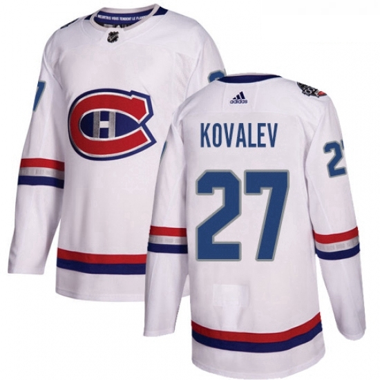 Youth Adidas Montreal Canadiens 27 Alexei Kovalev Authentic White 2017 100 Classic NHL Jersey Youth Adidas Montreal Canadiens 27 Alexei Kovalev Authentic White 2017 100 Classic NHL Jersey