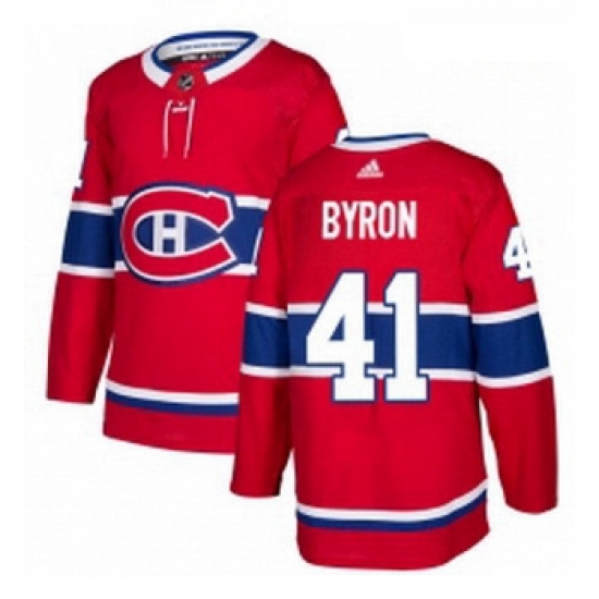 Youth Adidas Montreal Canadiens 41 Paul Byron Authentic Red Home NHL Jersey Youth Adidas Montreal Canadiens 41 Paul Byron Authentic Red Home NHL Jersey