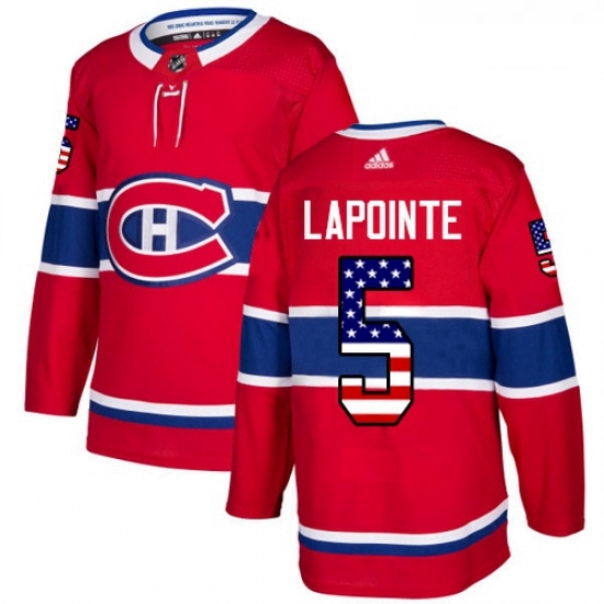 Youth Adidas Montreal Canadiens 5 Guy Lapointe Authentic Red USA Flag Fashion NHL Jersey Youth Adidas Montreal Canadiens 5 Guy Lapointe Authentic Red USA Flag Fashion NHL Jersey