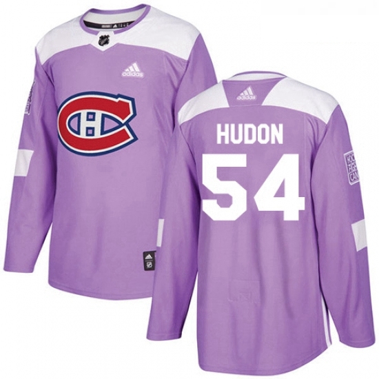 Youth Adidas Montreal Canadiens 54 Charles Hudon Authentic Purple Fights Cancer Practice NHL Jersey Youth Adidas Montreal Canadiens 54 Charles Hudon Authentic Purple Fights Cancer Practice NHL Jersey