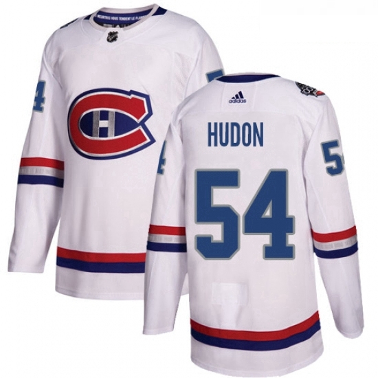Youth Adidas Montreal Canadiens 54 Charles Hudon Authentic White 2017 100 Classic NHL Jersey Youth Adidas Montreal Canadiens 54 Charles Hudon Authentic White 2017 100 Classic NHL Jersey