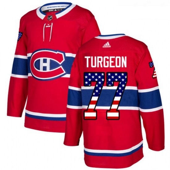 Youth Adidas Montreal Canadiens 77 Pierre Turgeon Authentic Red USA Flag Fashion NHL Jersey Youth Adidas Montreal Canadiens 77 Pierre Turgeon Authentic Red USA Flag Fashion NHL Jersey