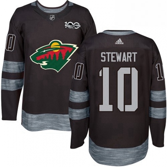 Mens Adidas Minnesota Wild 10 Chris Stewart Authentic Black 1917 2017 100th Anniversary NHL Jersey Mens Adidas Minnesota Wild 10 Chris Stewart Authentic Black 1917 2017 100th Anniversary NHL Jersey