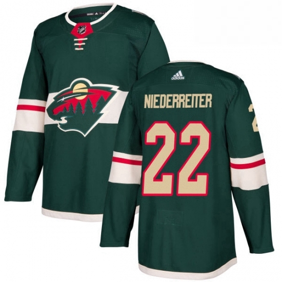 Mens Adidas Minnesota Wild 22 Nino Niederreiter Authentic Green Home NHL Jersey Mens Adidas Minnesota Wild 22 Nino Niederreiter Authentic Green Home NHL Jersey