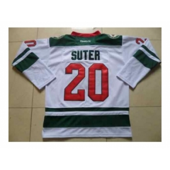 NHL Jerseys Minnesota Wilds #20 Suter white[suter][2014 new stadium]