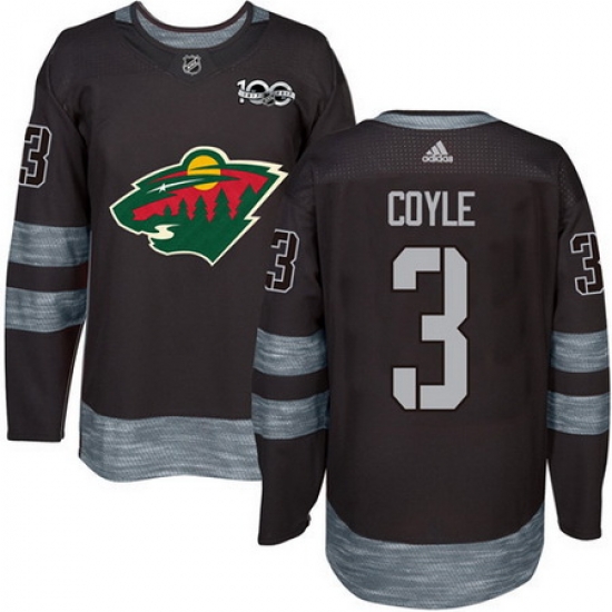 Wild #3 Charlie Coyle Black 1917 2017 100th Anniversary Stitched NHL Jersey Wild #3 Charlie Coyle Black 1917 2017 100th Anniversary Stitched NHL Jersey