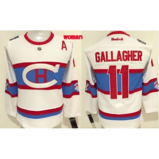 Canadiens #11 Brendan Gallagher White 2016 Winter Classic Womens Stitched NHL Jersey Canadiens #11 Brendan Gallagher White 2016 Winter Classic Womens Stitched NHL Jersey