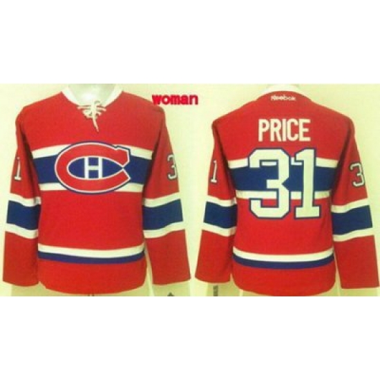 Women Montreal Canadiens #31 Carey Price Red CH Stitched NHL Jersey1 Women Montreal Canadiens #31 Carey Price Red CH Stitched NHL Jersey1