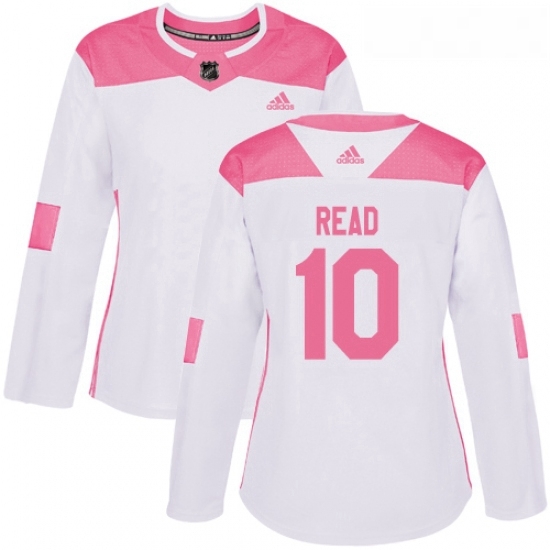 Womens Adidas Minnesota Wild 10 Matt Read Authentic White Pink Fashion NHL Jersey Womens Adidas Minnesota Wild 10 Matt Read Authentic White Pink Fashion NHL Jersey
