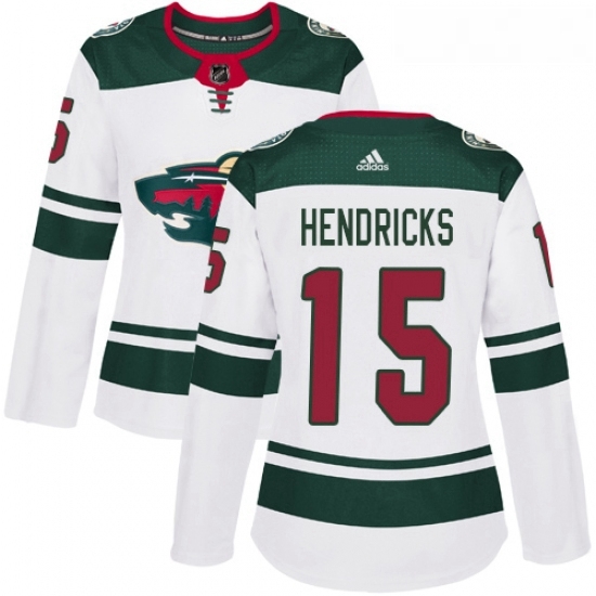 Womens Adidas Minnesota Wild 15 Matt Hendricks Authentic White Away NHL Jersey Womens Adidas Minnesota Wild 15 Matt Hendricks Authentic White Away NHL Jersey