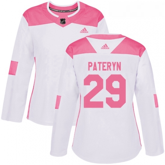 Womens Adidas Minnesota Wild 29 Greg Pateryn Authentic White Pink Fashion NHL Jersey Womens Adidas Minnesota Wild 29 Greg Pateryn Authentic White Pink Fashion NHL Jersey
