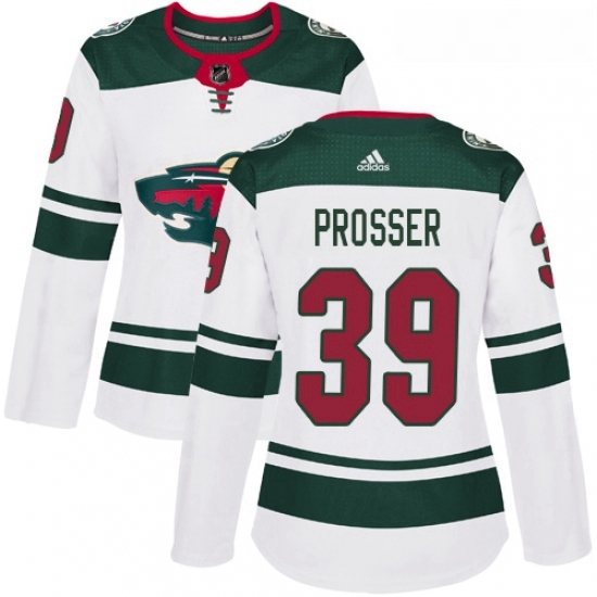 Womens Adidas Minnesota Wild 39 Nate Prosser Authentic White Away NHL Jersey Womens Adidas Minnesota Wild 39 Nate Prosser Authentic White Away NHL Jersey