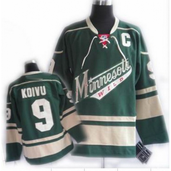YOUTH jerseys Minnesota Wild 9# KOIVU green YOUTH jerseys Minnesota Wild 9# KOIVU green