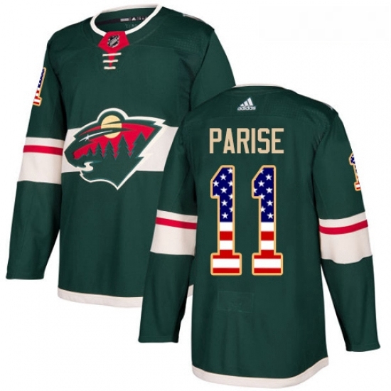 Youth Adidas Minnesota Wild 11 Zach Parise Authentic Green USA Flag Fashion NHL Jersey Youth Adidas Minnesota Wild 11 Zach Parise Authentic Green USA Flag Fashion NHL Jersey