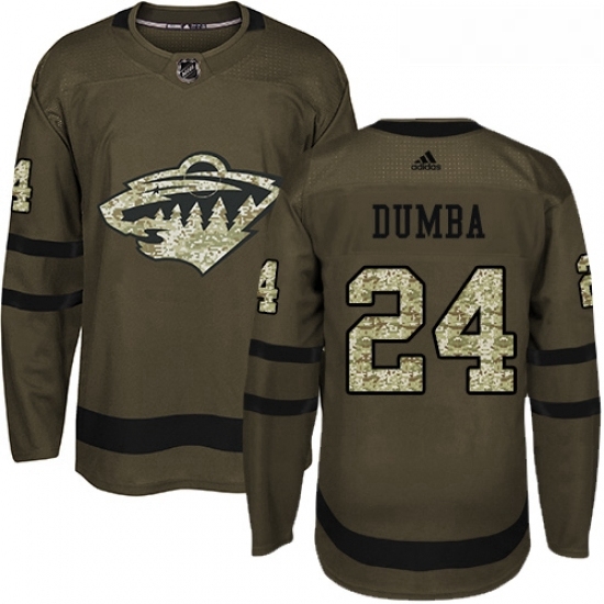 Youth Adidas Minnesota Wild 24 Matt Dumba Authentic Green Salute to Service NHL Jersey Youth Adidas Minnesota Wild 24 Matt Dumba Authentic Green Salute to Service NHL Jersey