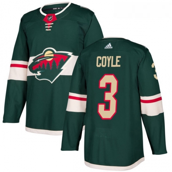 Youth Adidas Minnesota Wild 3 Charlie Coyle Authentic Green Home NHL Jersey Youth Adidas Minnesota Wild 3 Charlie Coyle Authentic Green Home NHL Jersey