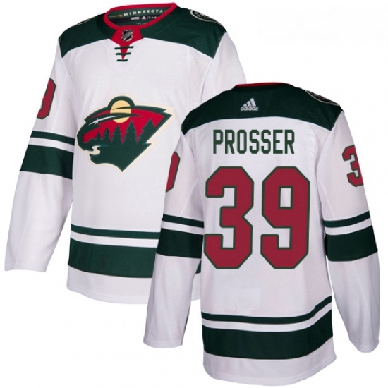 Youth Adidas Minnesota Wild 39 Nate Prosser Authentic White Away NHL Jersey Youth Adidas Minnesota Wild 39 Nate Prosser Authentic White Away NHL Jersey