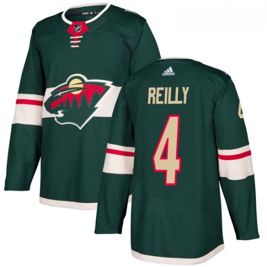 Youth Adidas Minnesota Wild 4 Mike Reilly Authentic Green Home NHL Jersey Youth Adidas Minnesota Wild 4 Mike Reilly Authentic Green Home NHL Jersey