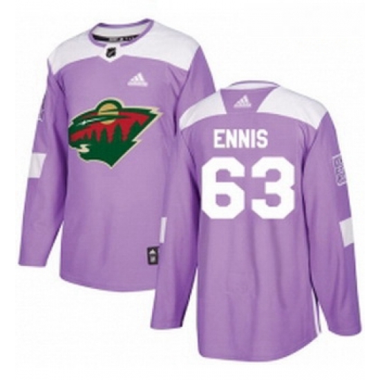 Youth Adidas Minnesota Wild 63 Tyler Ennis Authentic Purple Fights Cancer Practice NHL Jersey Youth Adidas Minnesota Wild 63 Tyler Ennis Authentic Purple Fights Cancer Practice NHL Jersey