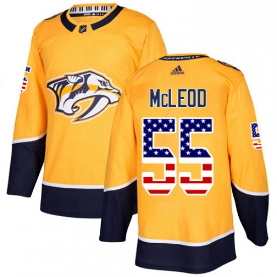Mens Adidas Nashville Predators 55 Cody McLeod Authentic Gold USA Flag Fashion NHL Jersey Mens Adidas Nashville Predators 55 Cody McLeod Authentic Gold USA Flag Fashion NHL Jersey
