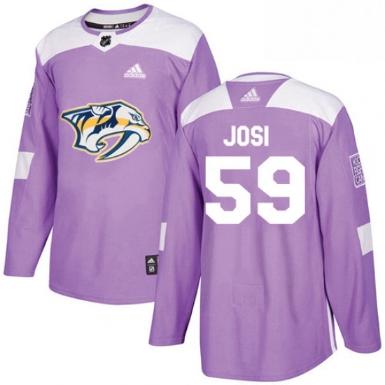 Mens Adidas Nashville Predators 59 Roman Josi Authentic Purple Fights Cancer Practice NHL Jersey Mens Adidas Nashville Predators 59 Roman Josi Authentic Purple Fights Cancer Practice NHL Jersey