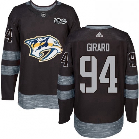 Mens Adidas Nashville Predators 94 Samuel Girard Authentic Black 1917 2017 100th Anniversary NHL Jersey Mens Adidas Nashville Predators 94 Samuel Girard Authentic Black 1917 2017 100th Anniversary NHL Jersey