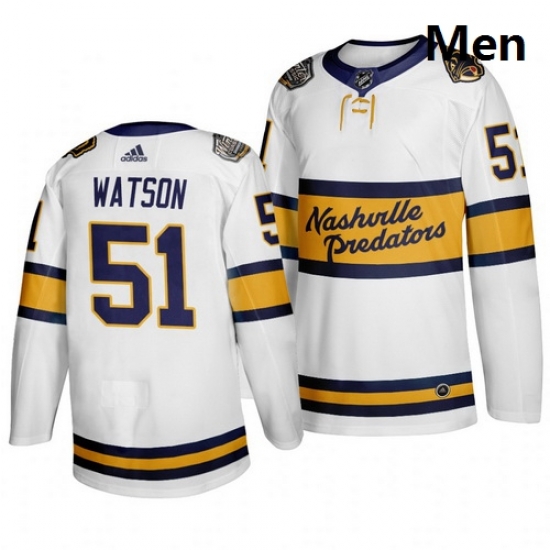 Predators 51 Austin Watson White 2020 Winter Classic Adidas Jersey Predators 51 Austin Watson White 2020 Winter Classic Adidas Jersey