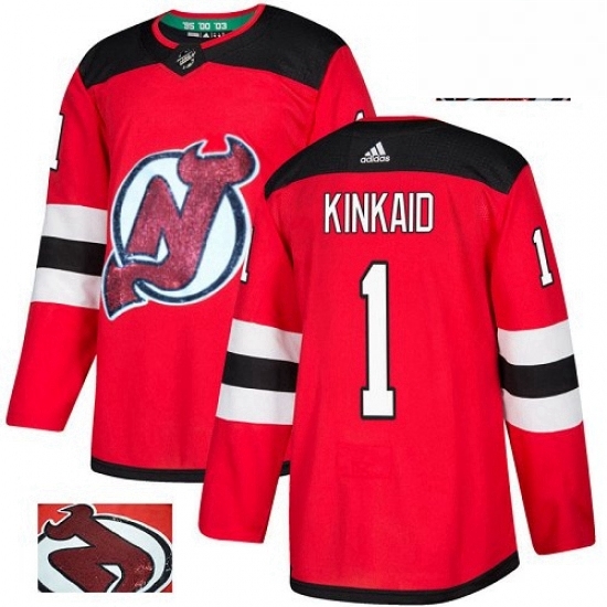 Mens Adidas New Jersey Devils 1 Keith Kinkaid Authentic Red Fashion Gold NHL Jersey Mens Adidas New Jersey Devils 1 Keith Kinkaid Authentic Red Fashion Gold NHL Jersey