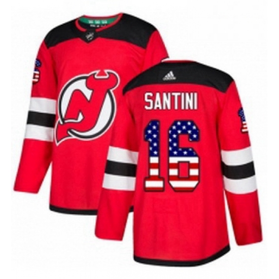Mens Adidas New Jersey Devils 16 Steve Santini Authentic Red USA Flag Fashion NHL Jersey Mens Adidas New Jersey Devils 16 Steve Santini Authentic Red USA Flag Fashion NHL Jersey