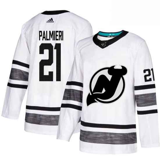 Mens Adidas New Jersey Devils 21 Kyle Palmieri White 2019 All Star Game Parley Authentic Stitched NHL Jersey Mens Adidas New Jersey Devils 21 Kyle Palmieri White 2019 All Star Game Parley Authentic Stitched NHL Jersey