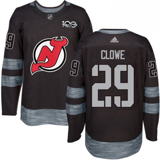 Mens Adidas New Jersey Devils 29 Ryane Clowe Authentic Black 1917 2017 100th Anniversary NHL Jersey Mens Adidas New Jersey Devils 29 Ryane Clowe Authentic Black 1917 2017 100th Anniversary NHL Jersey